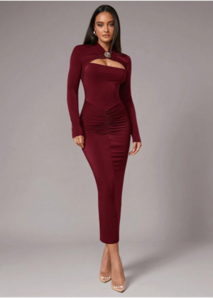 Amanda Dress Redwine